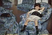 Little Girl in a Blue Armchair Mary Cassatt